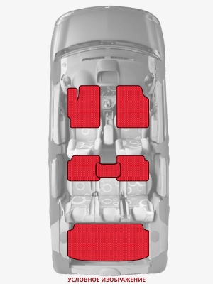 ЭВА коврики «Queen Lux» комплект для Ford E-Series (3G)