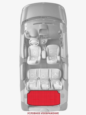 ЭВА коврики «Queen Lux» багажник для Mitsubishi Space Wagon